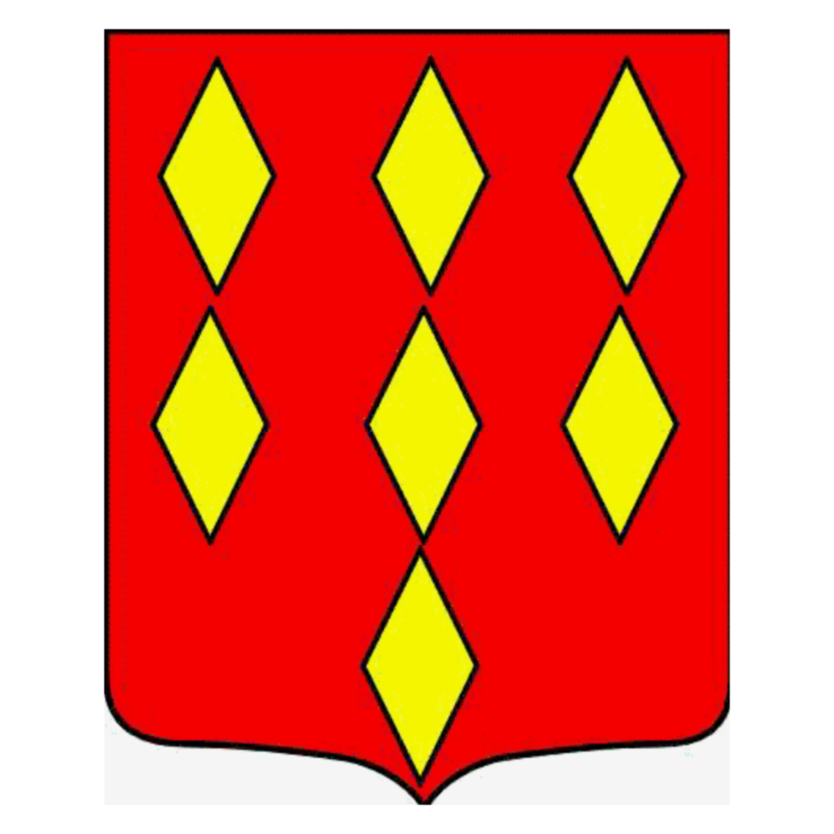 Coat of arms of family Cadoene