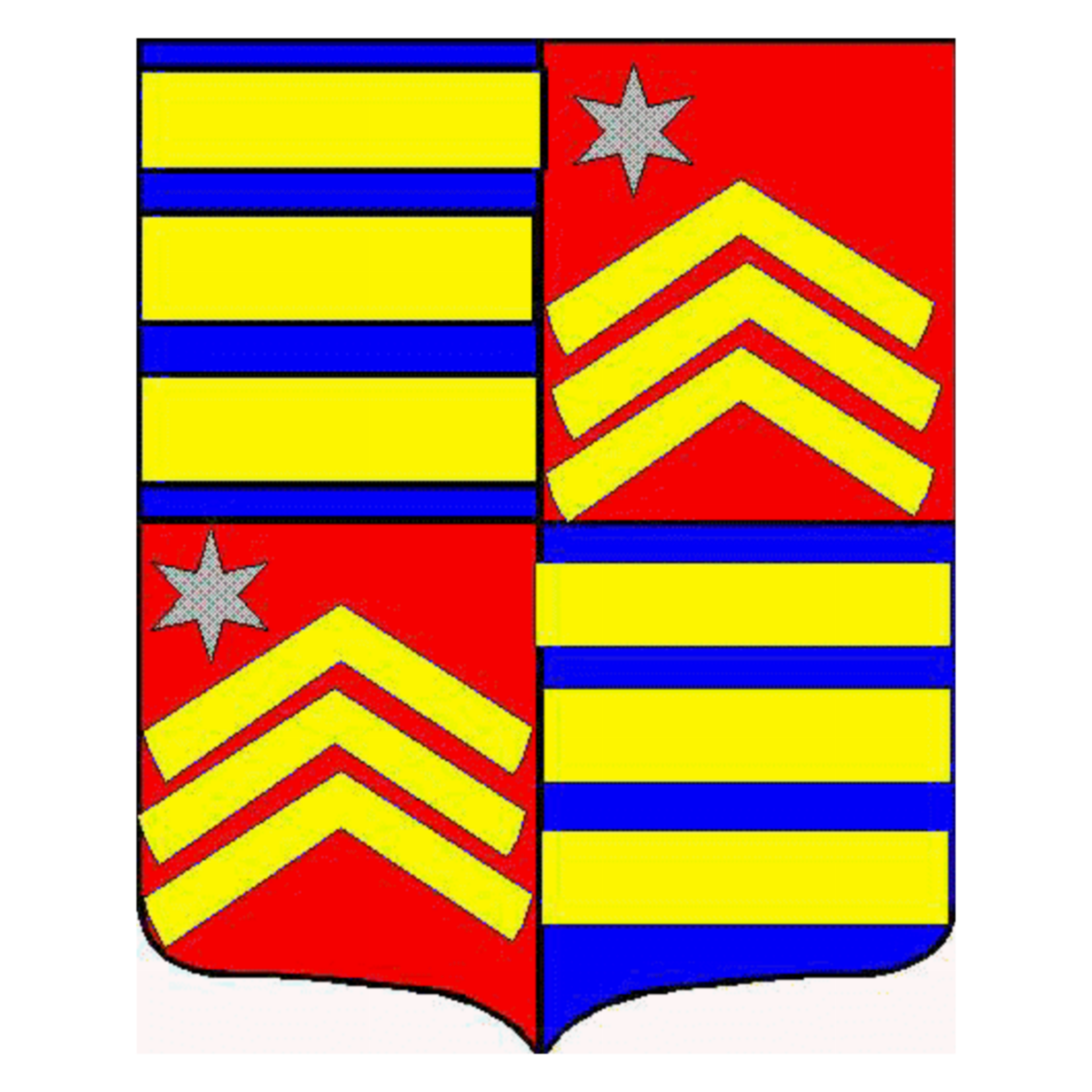 Coat of arms of family La Lande D'Olce