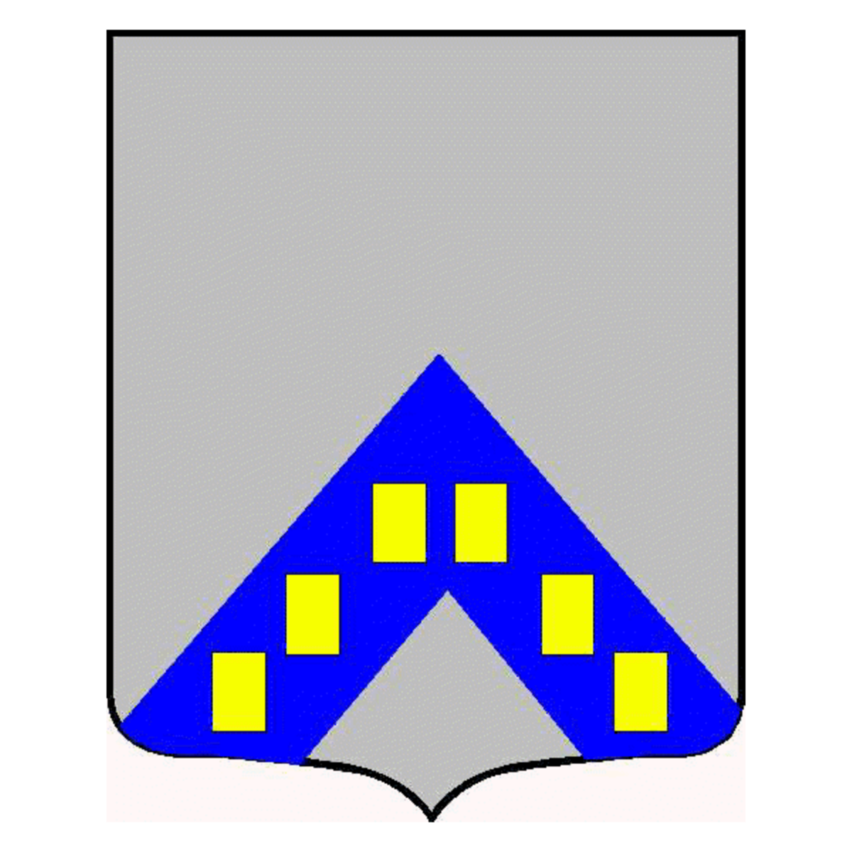Coat of arms of family Franchevile Du Pelignec