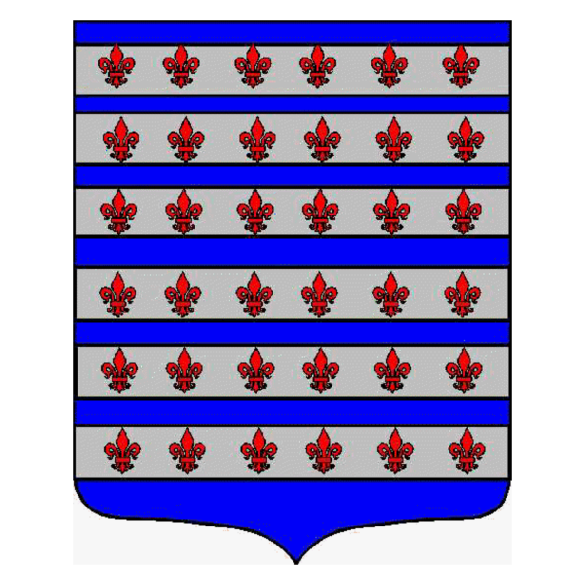Coat of arms of family France D'Hezecques