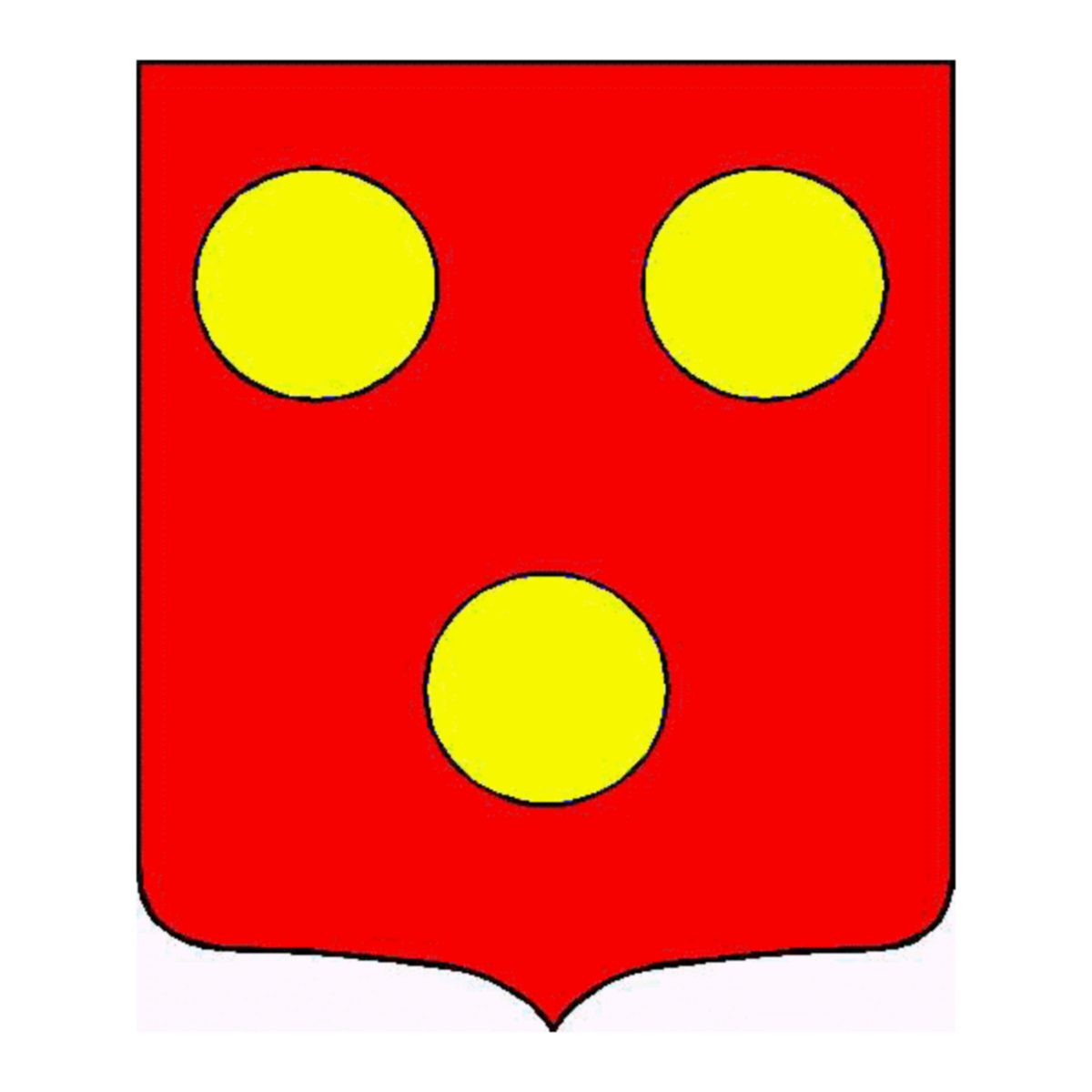 Coat of arms of family Caer