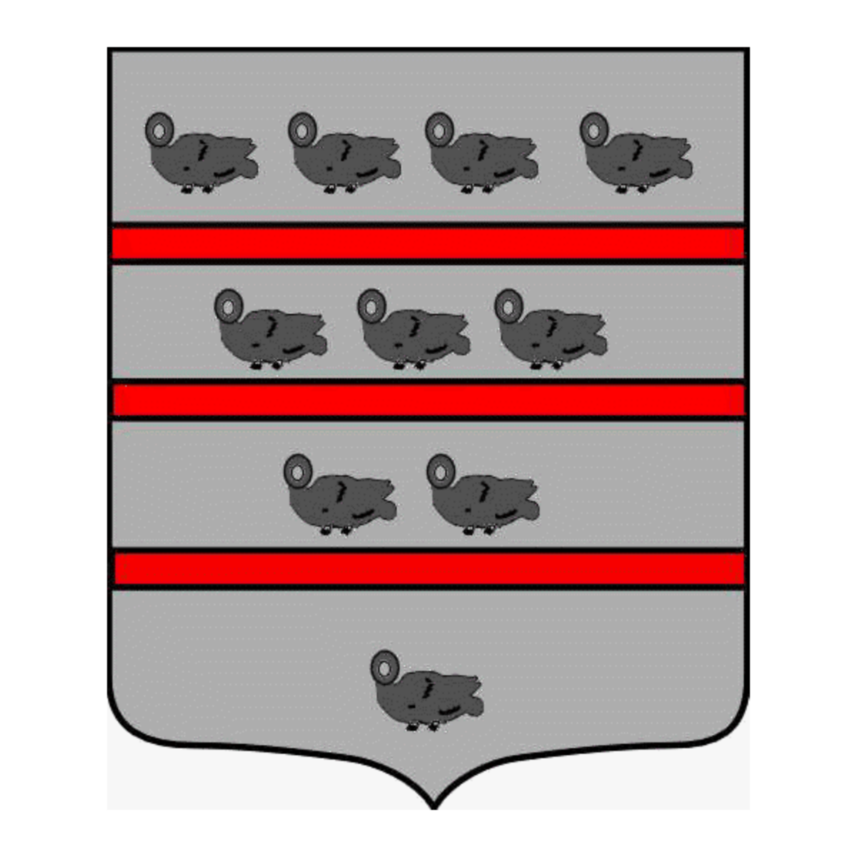 Coat of arms of family Roquel