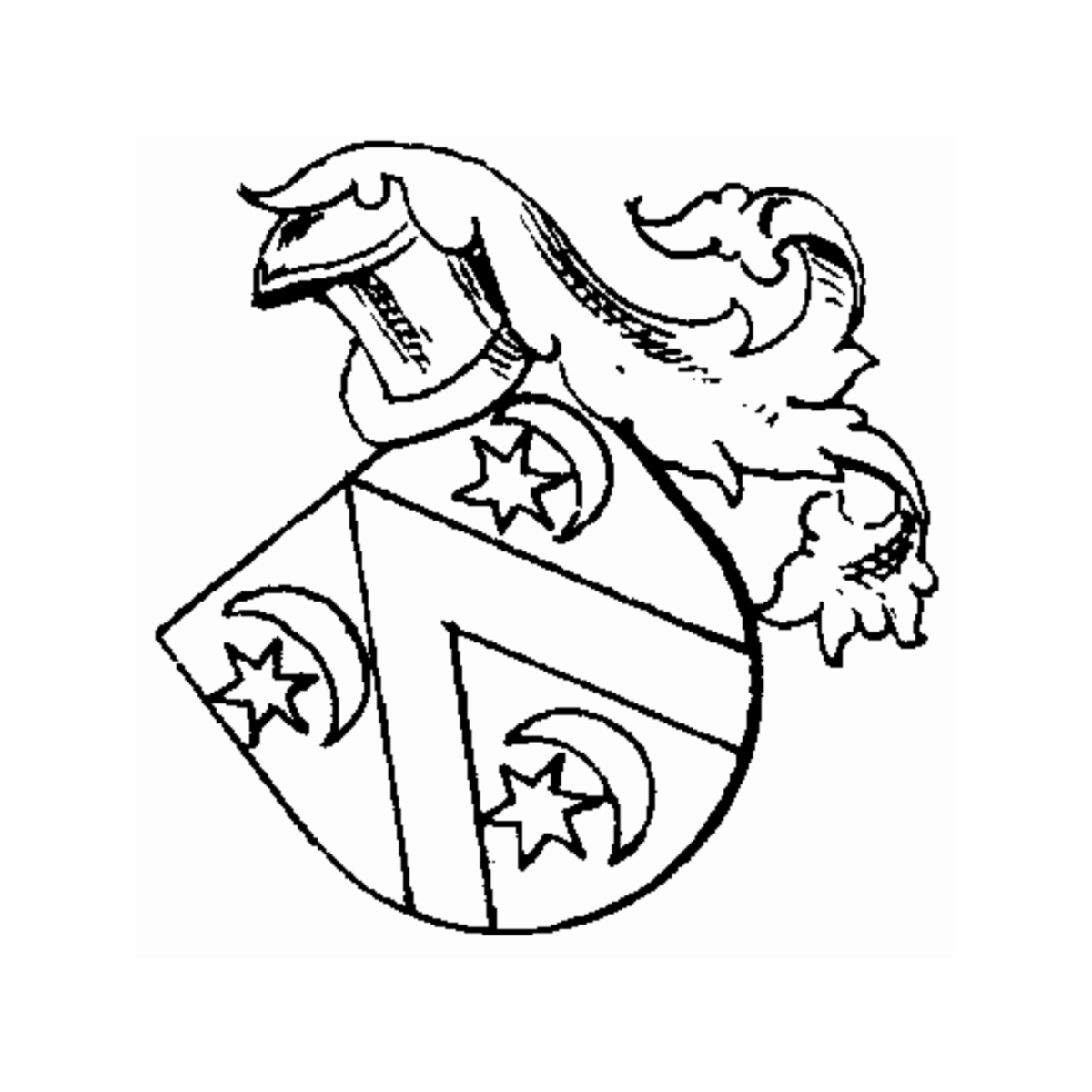 Coat of arms of family Prukkslegil