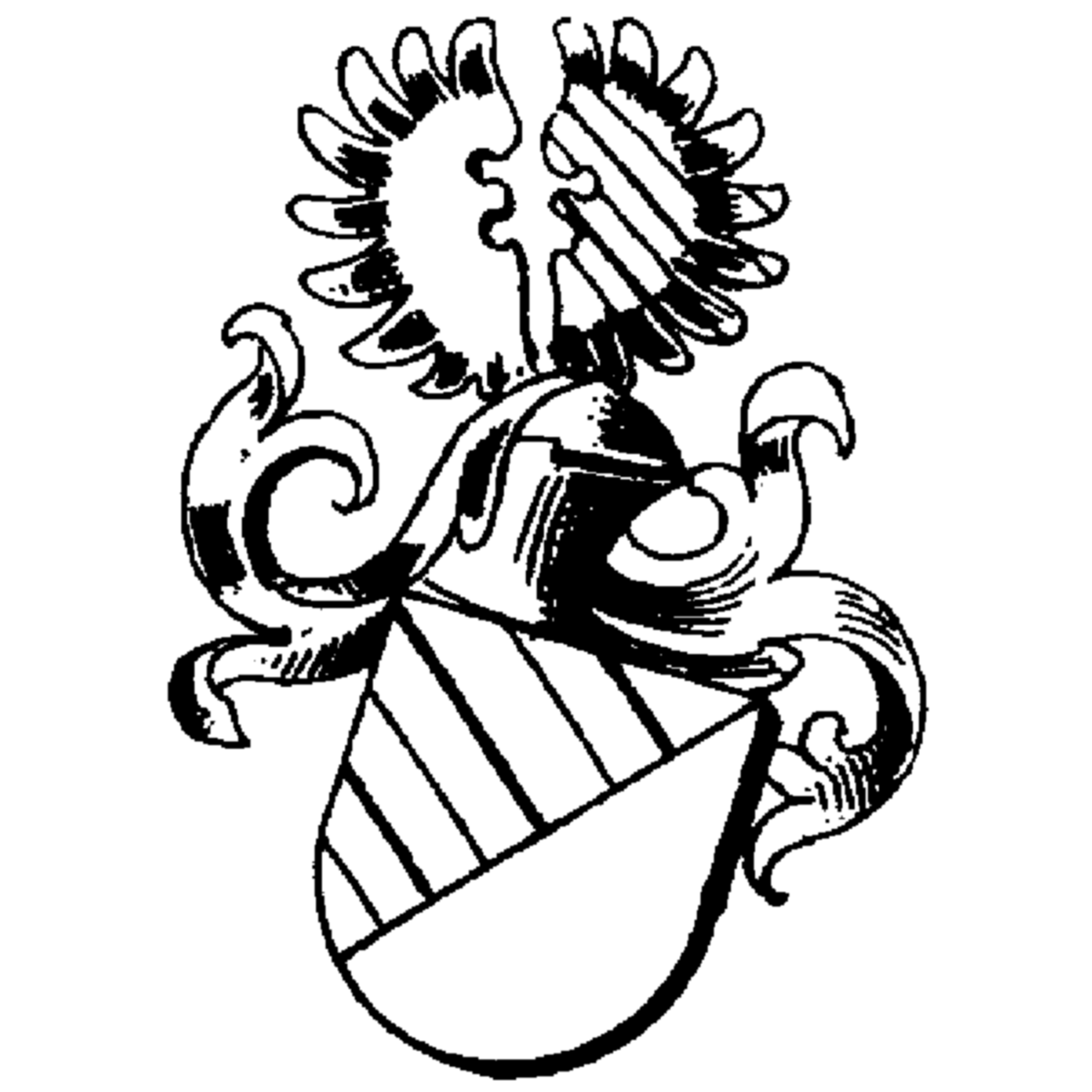Coat of arms of family Rauhbart