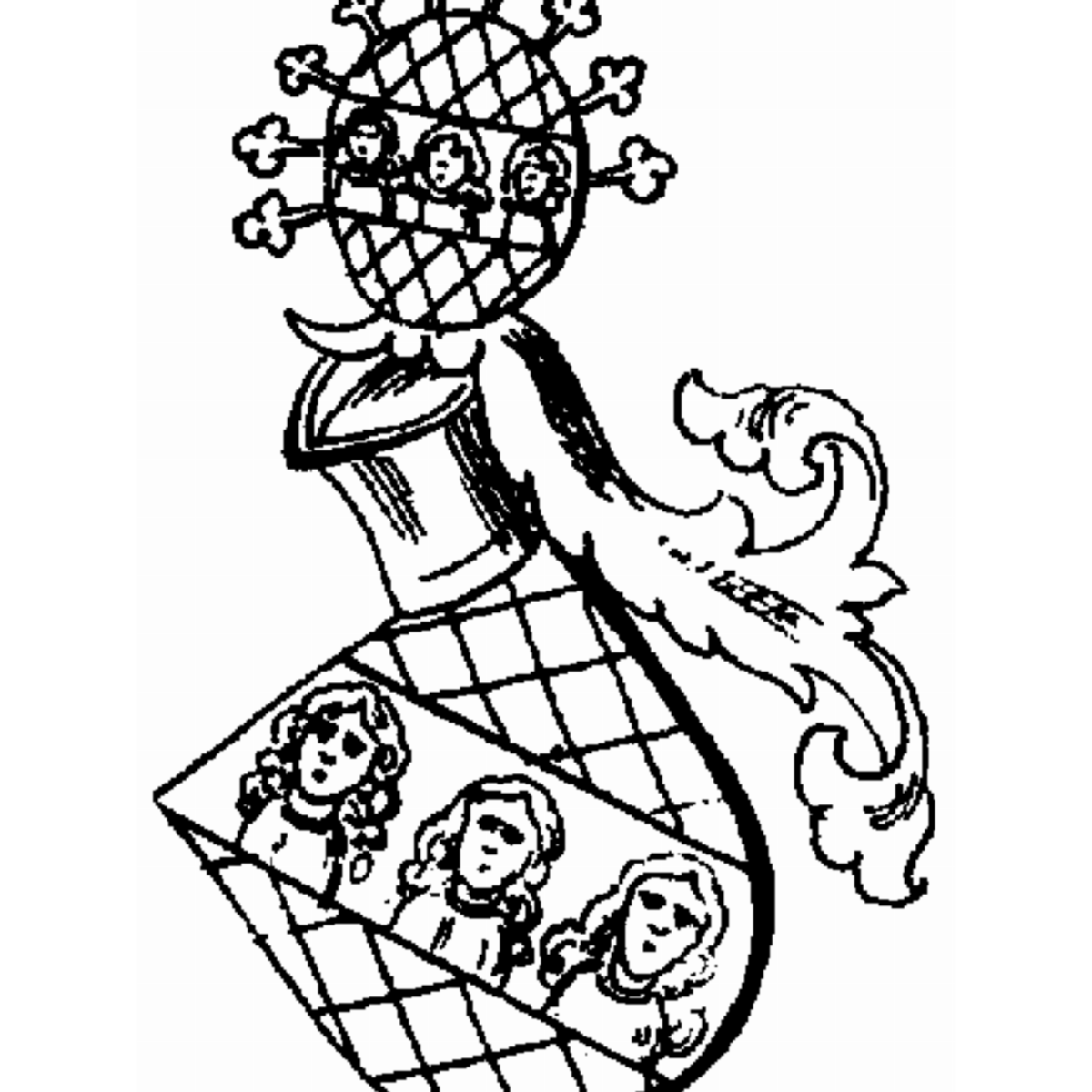 Escudo de la familia Acher Von Mendelsheim