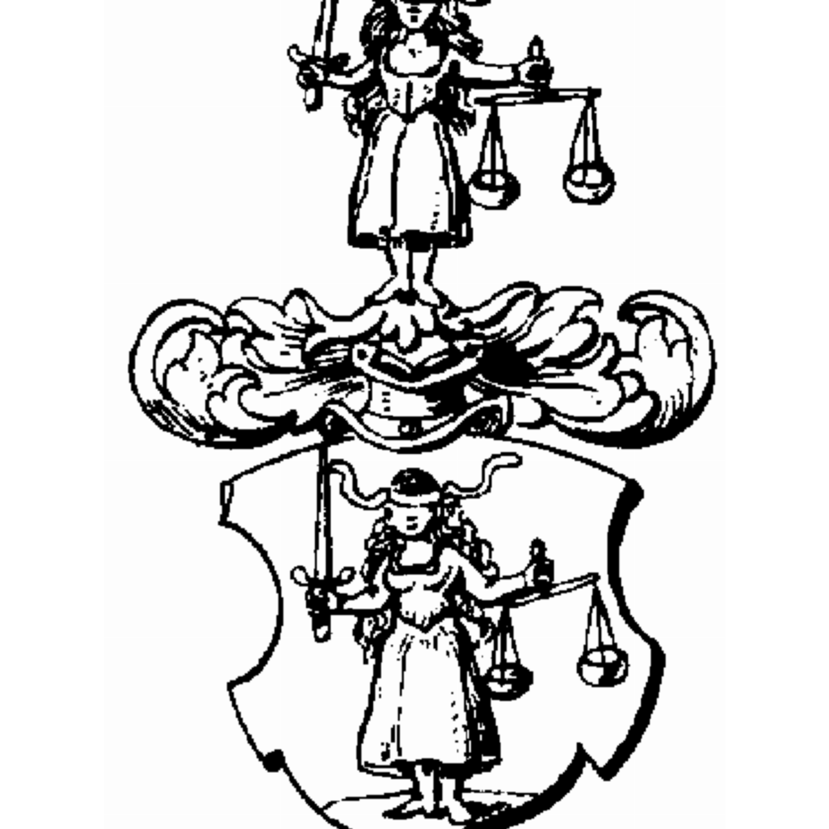 Wappen der Familie Manecke