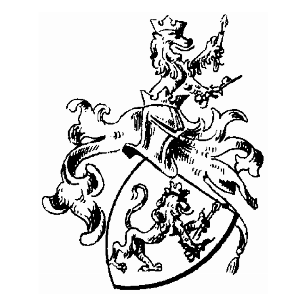 Coat of arms of family Moenck