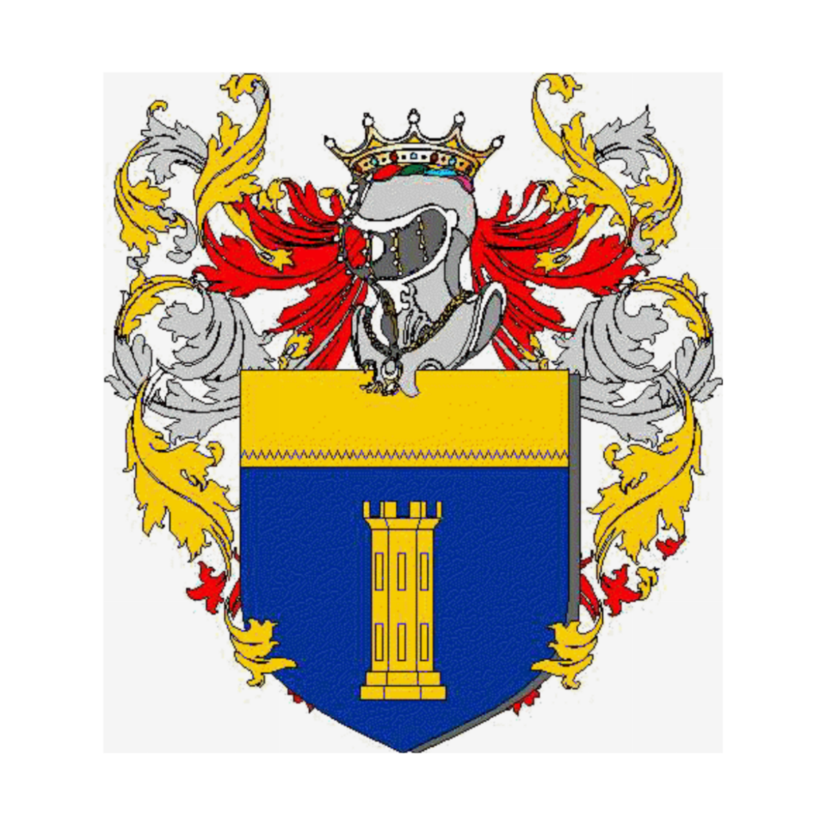 Coat of arms of family Cacciaguerra Ranghieri