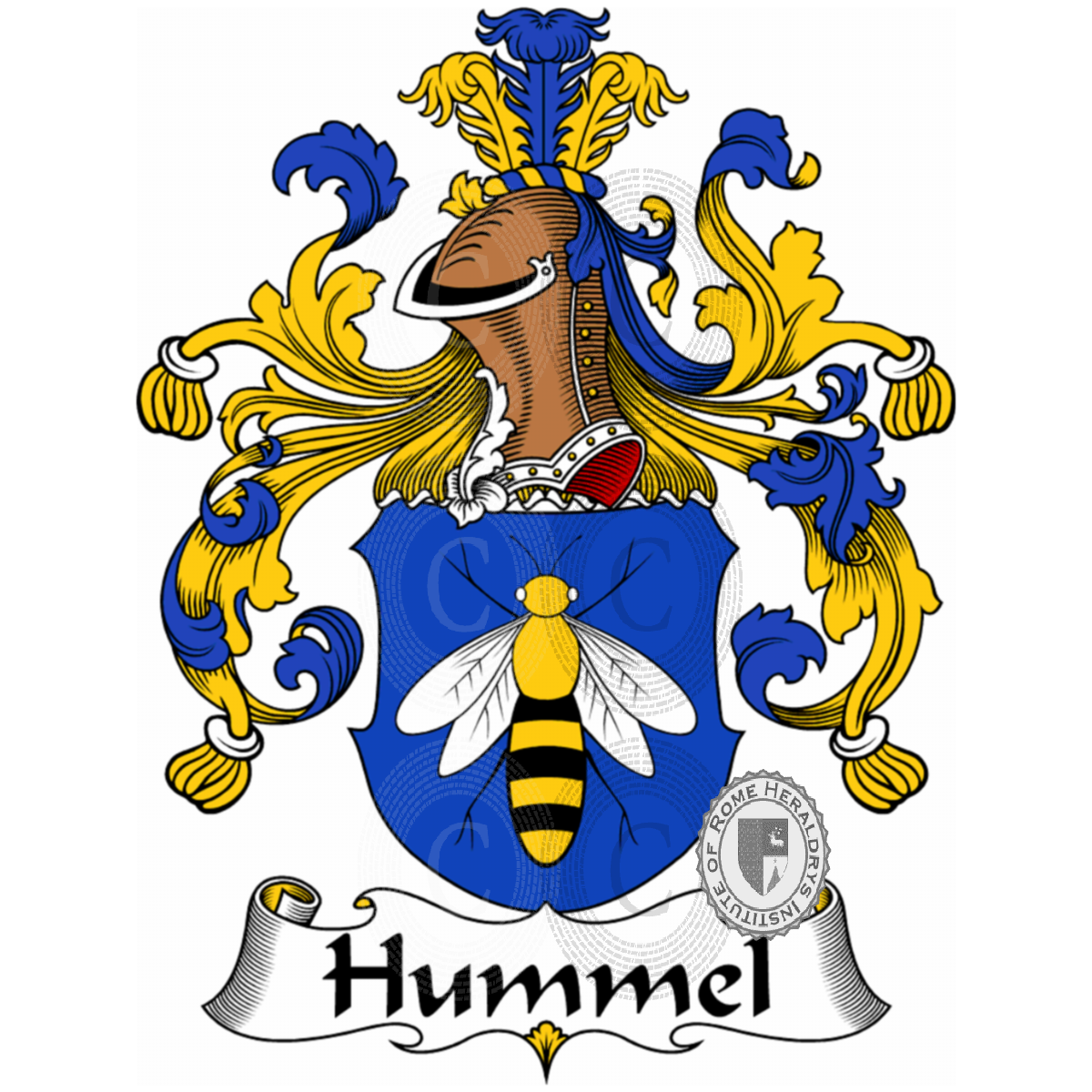 bold partikel kul Hummel família heráldica-genealogia brasão Hummel