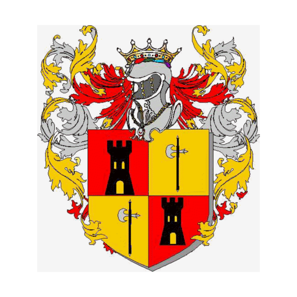 Coat of arms of family Spaccapelo