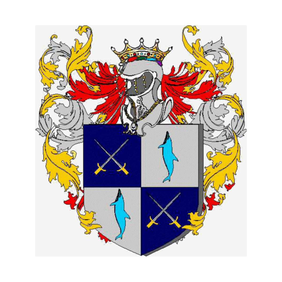 Coat of arms of family Sacchettipirella