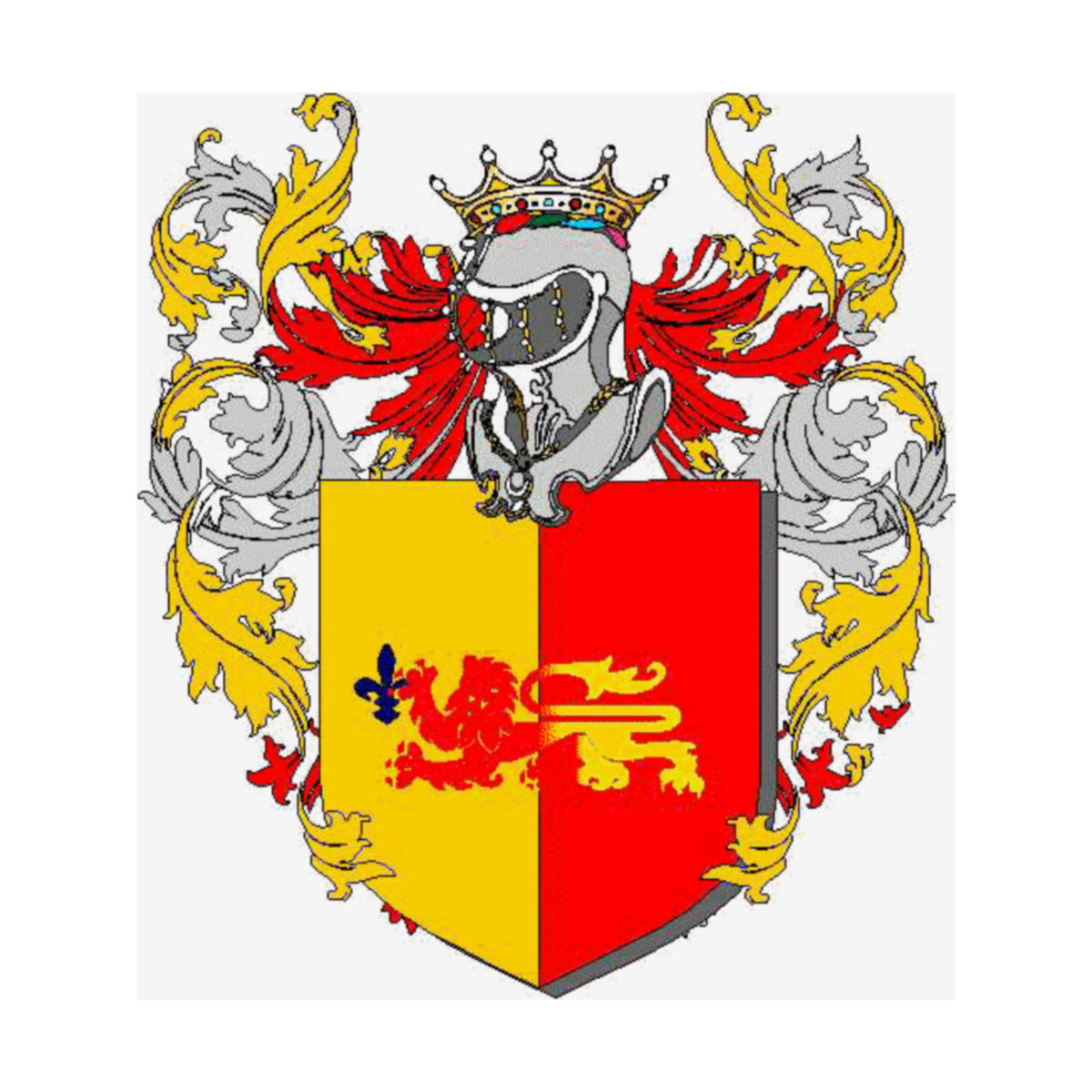 Coat of arms of family Ruero