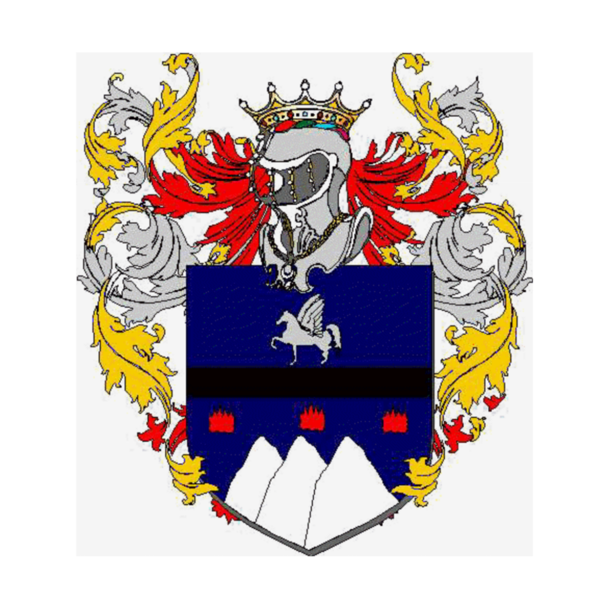 Coat of arms of family Sbarberi