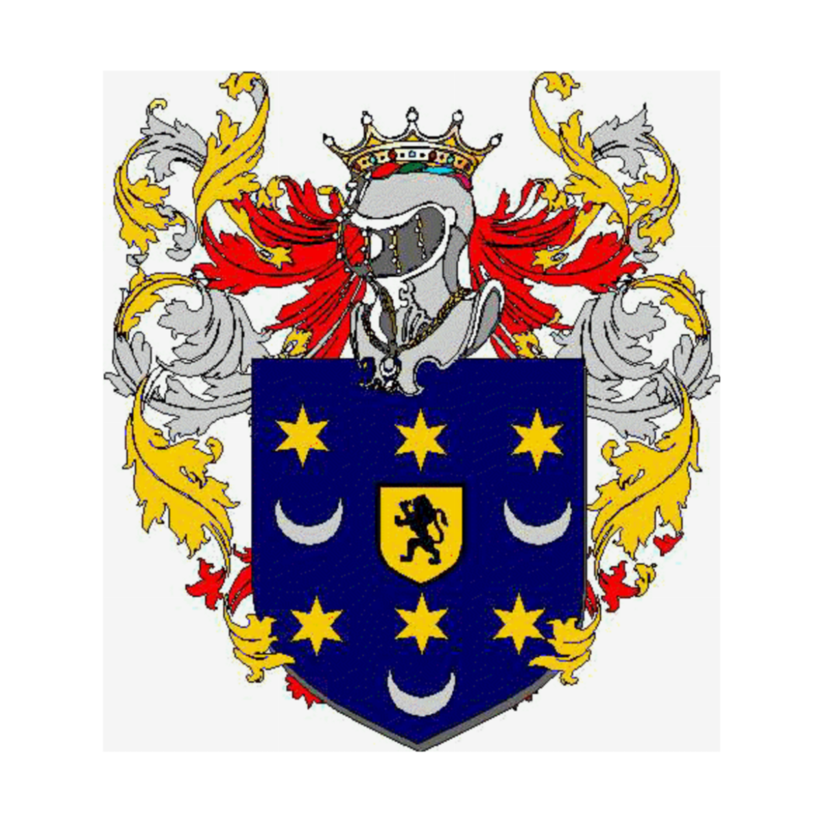 Coat of arms of family Castiglione Morelli