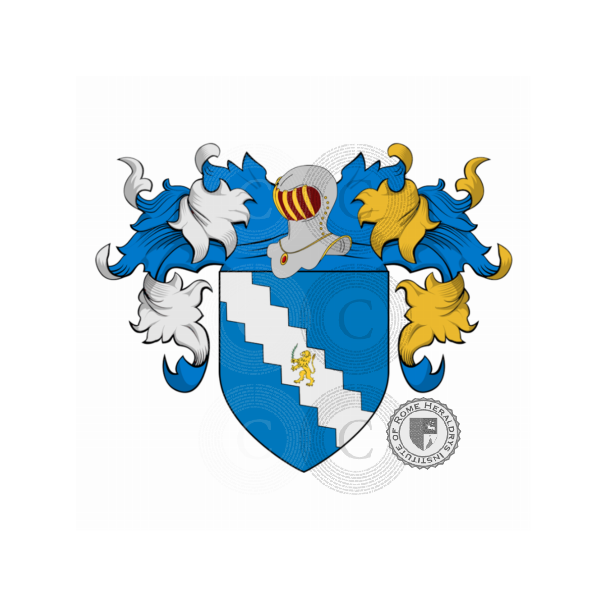 Escudo de la familiade Marchi, de Marchi,Marchi del Lion d'Oro,Marchi di Volterra