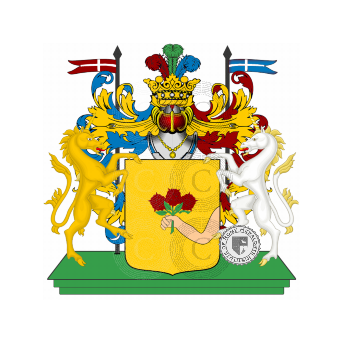 Coat of arms of familyMaestri, de li Maistri,Maistri