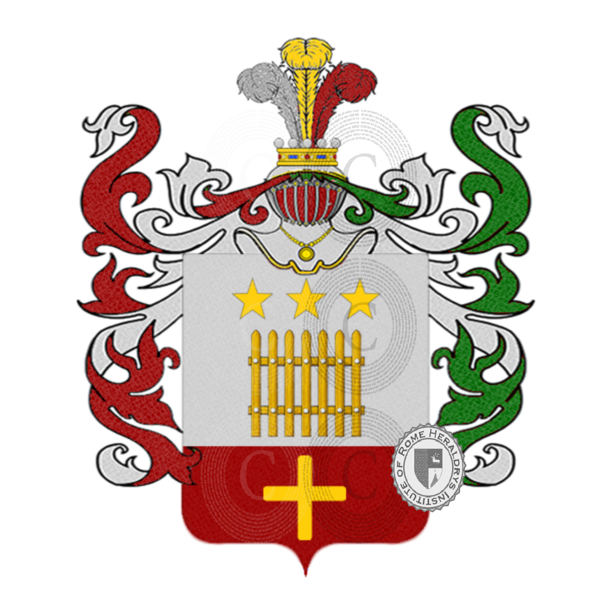 Coat of arms of familyBello, Bellò,dal bello