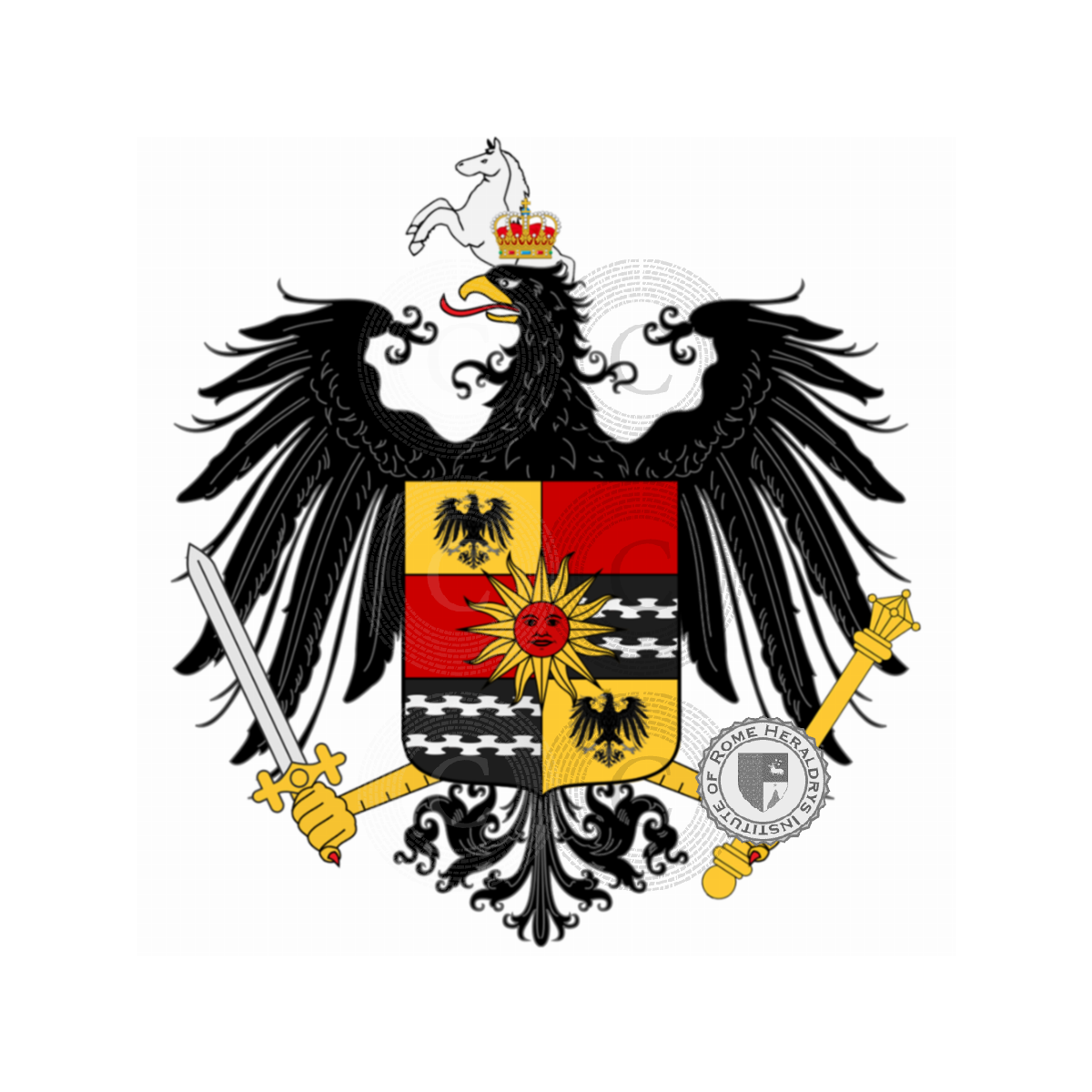 Wappen der FamilieOrto, dell'Orto