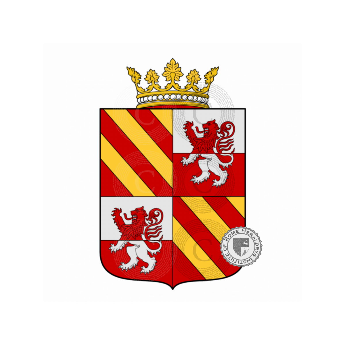Wappen der FamilieAquino, Aquino Caramanico,Aquino-Caramanico,d'Aquino