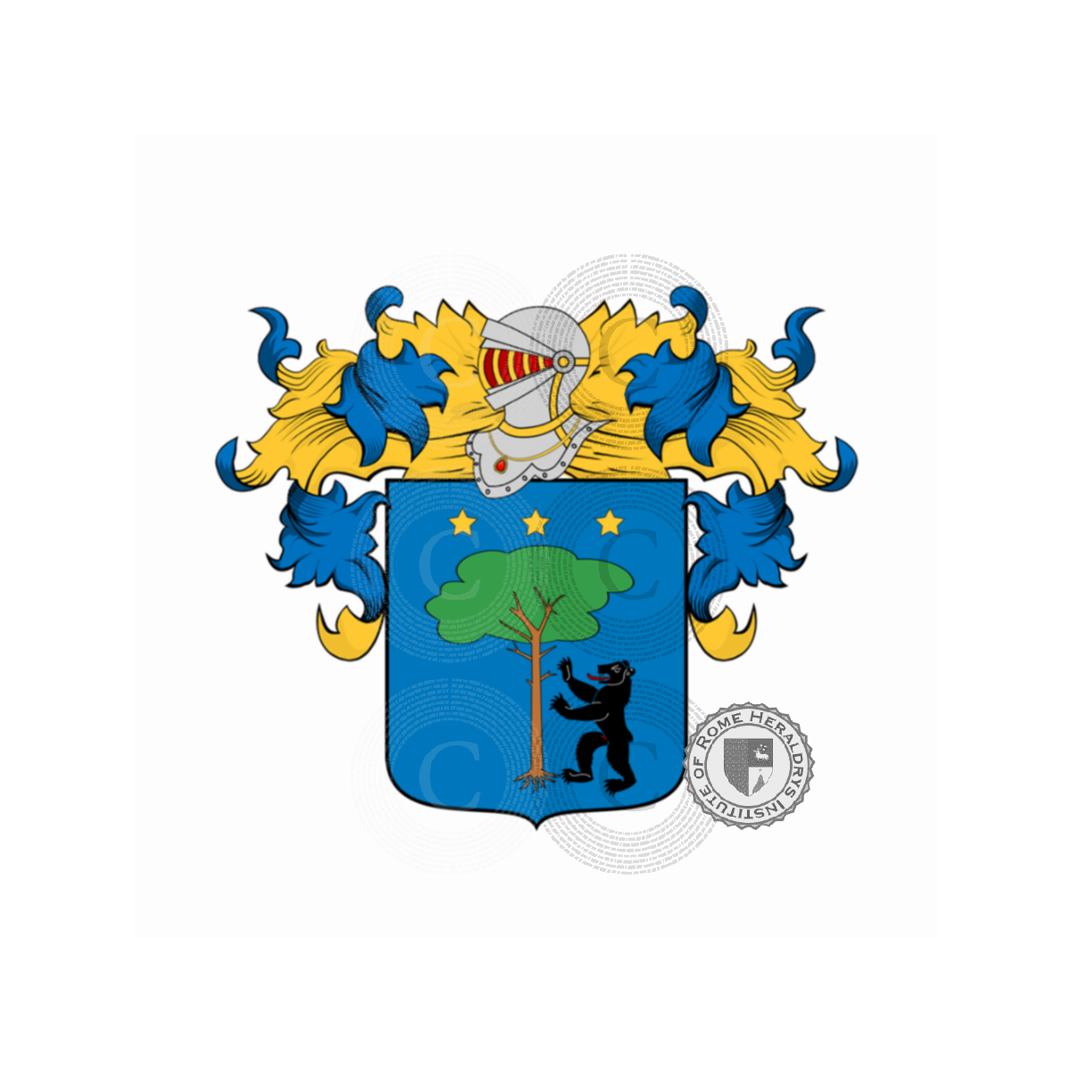 Coat of arms of familychiappini, Chiapin,Chiappin