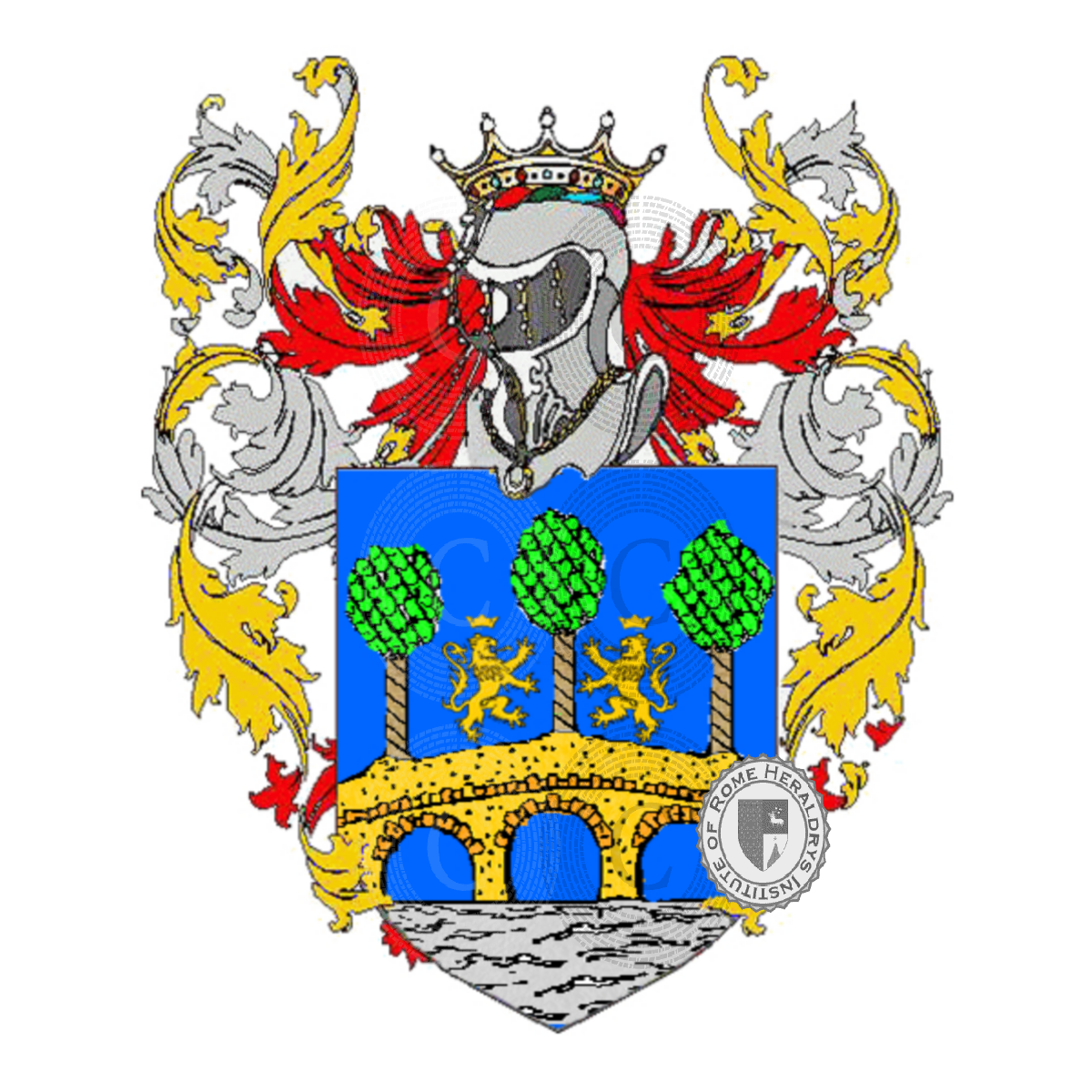 Coat of arms of familyPlatania, Platan,Platane