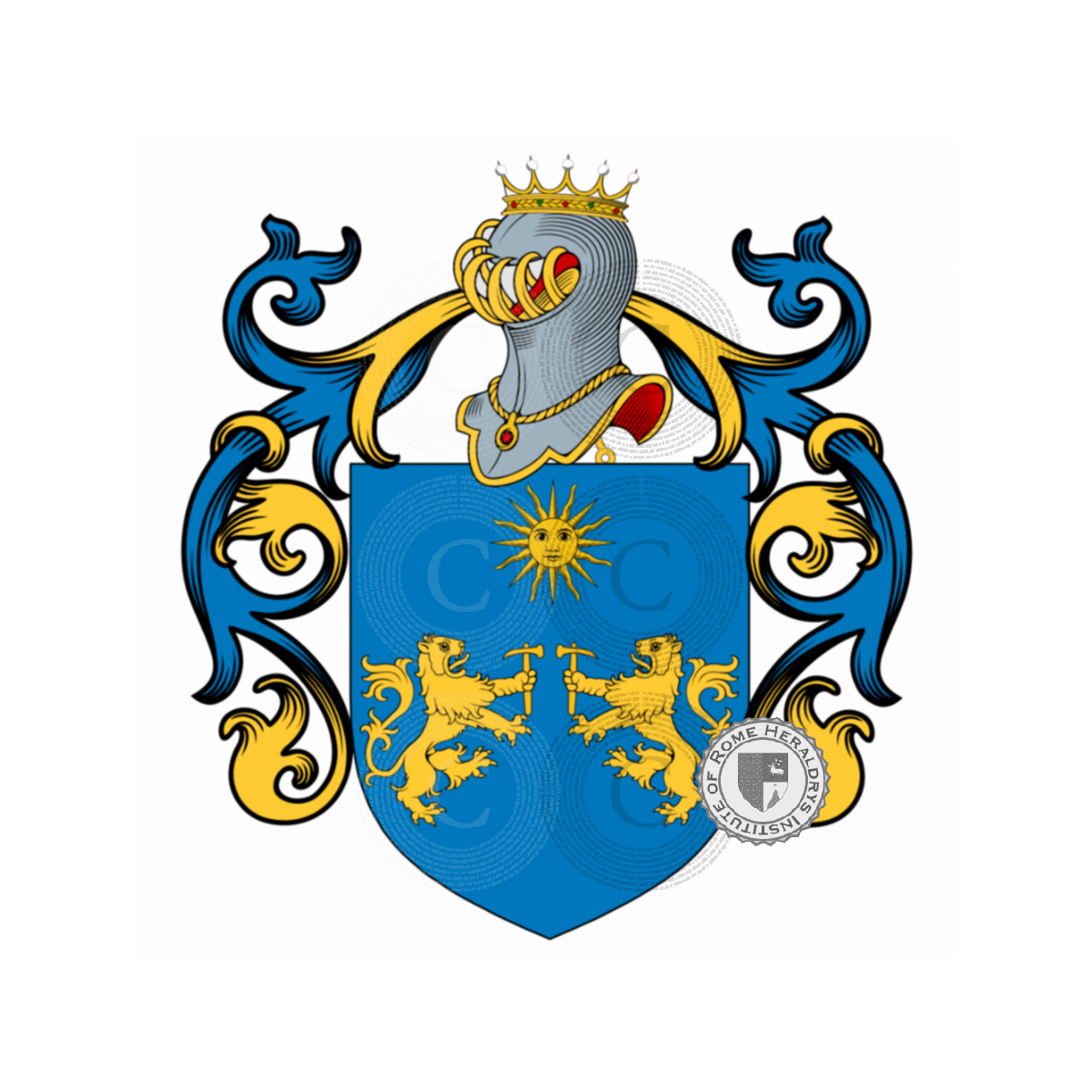 Escudo de la familiaMarzo, de Marzo,di Marzo,Marzio