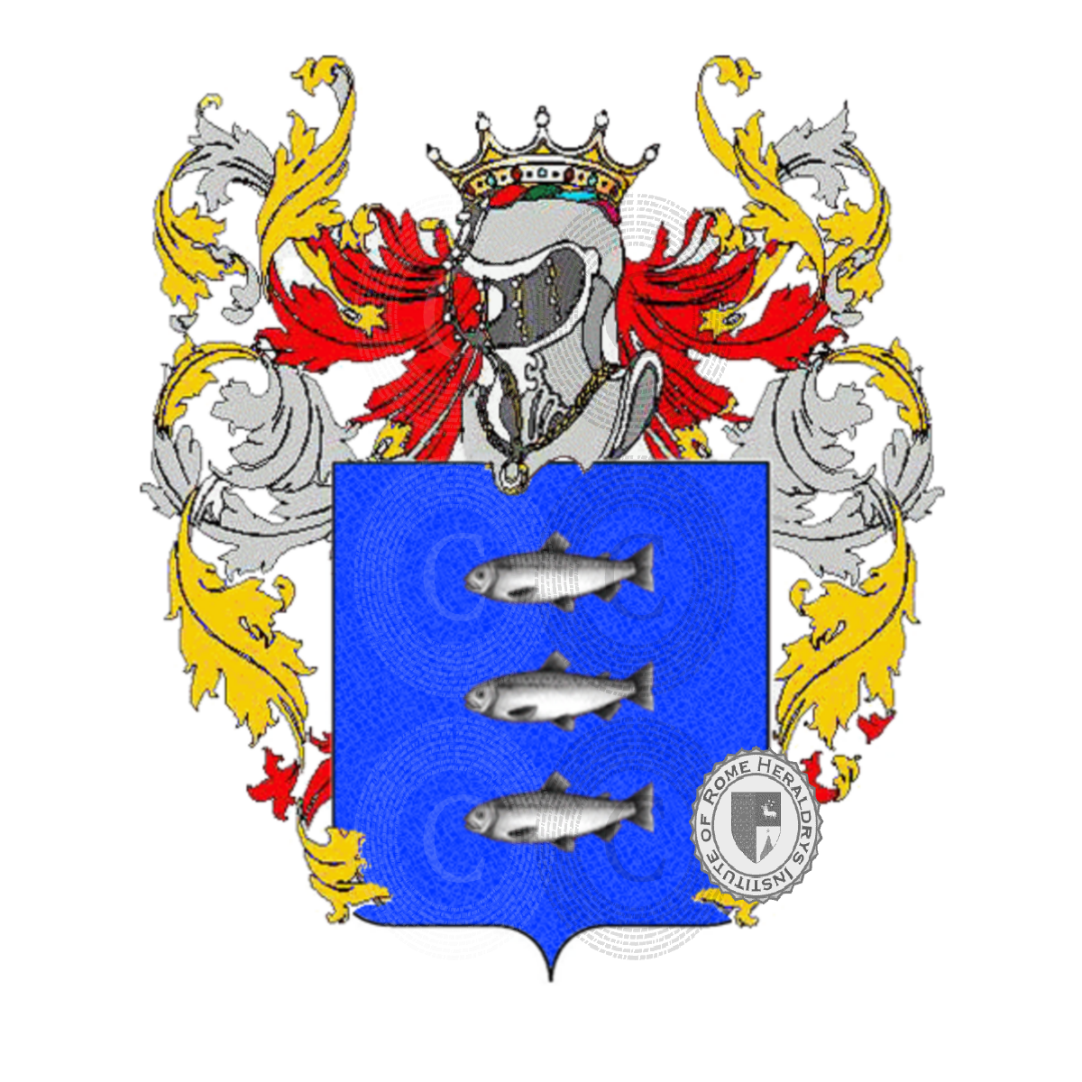 Coat of arms of familypesciolini    