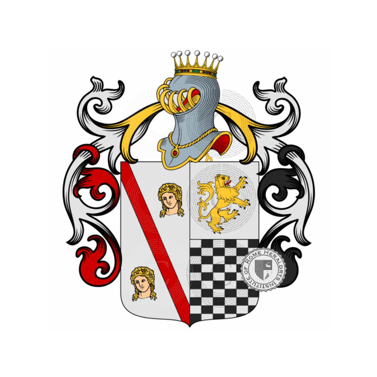Wappen der FamilieBruno, Bruni,dello Bruno,La Bruna