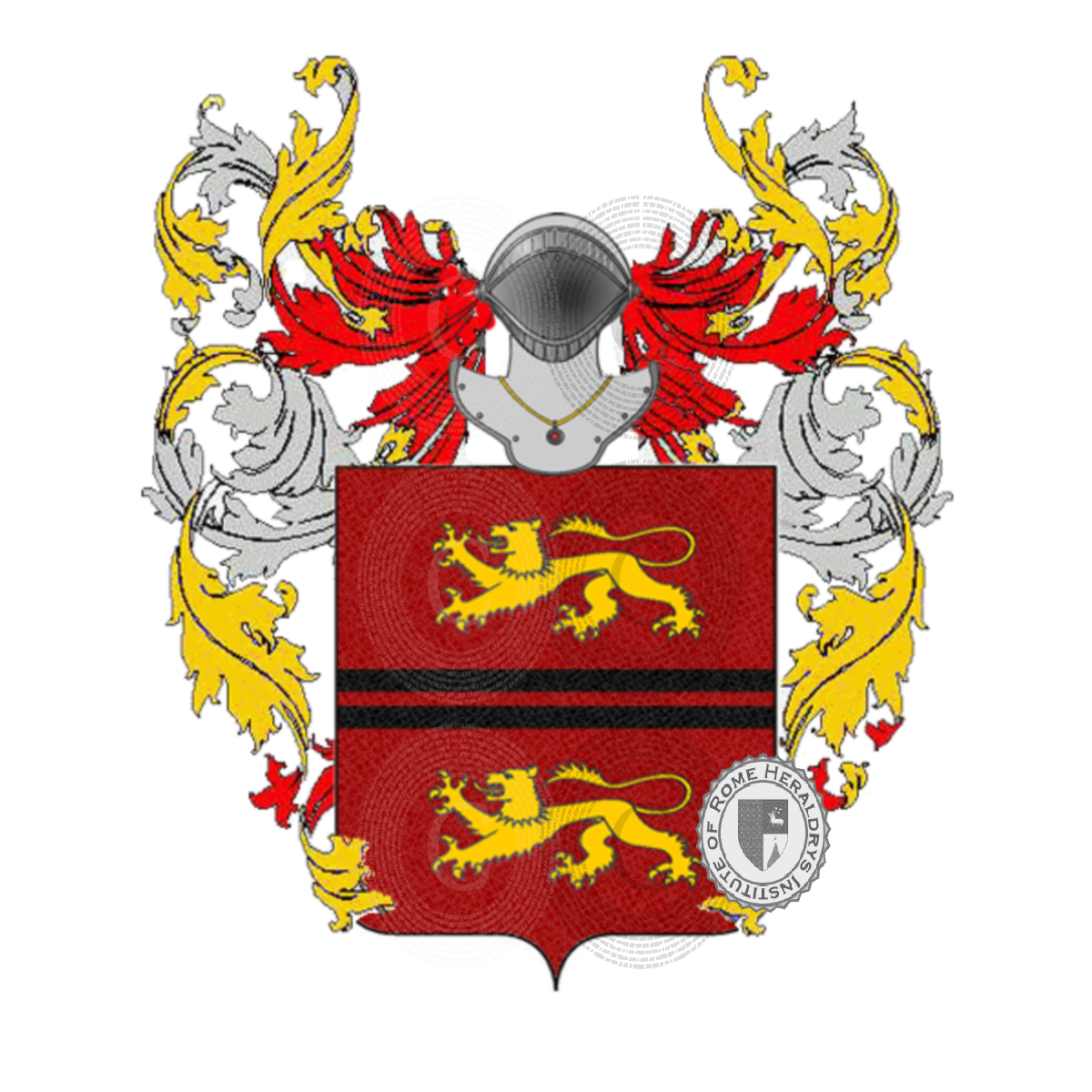 Coat of arms of familypennarossa    