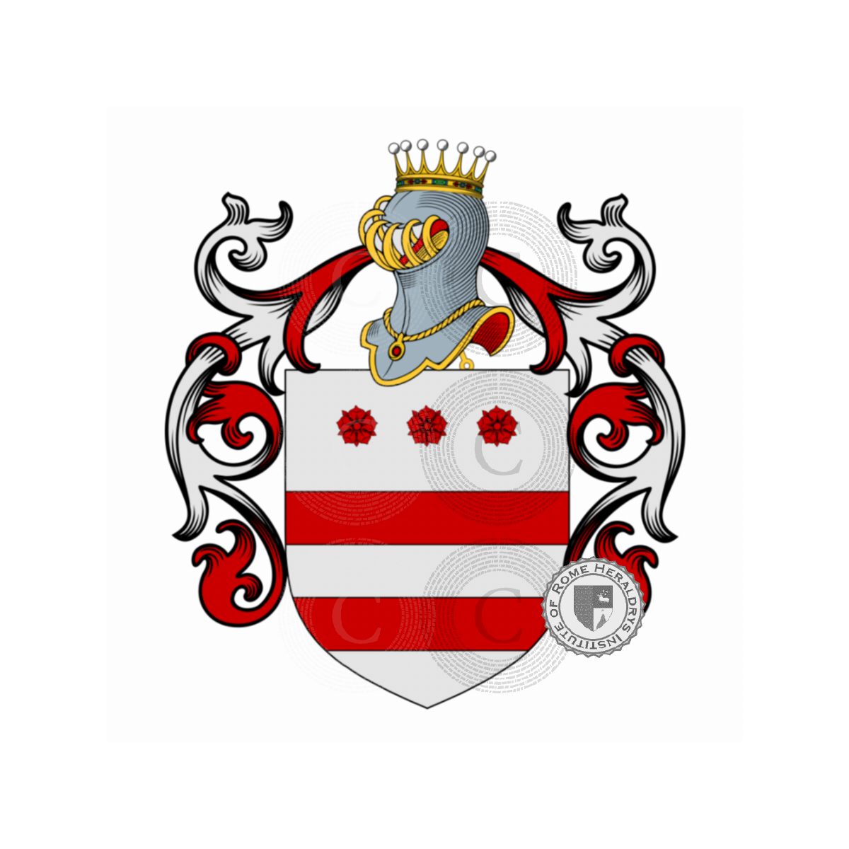 Wappen der FamilieDonati, Calfucci,di Ser Marchionne,Donati del Lion Bianco,Donati della Lunga,Donato