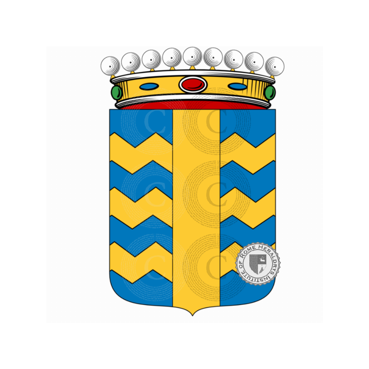 Escudo de la familiaBadini, Badini Confalonieri,Badino