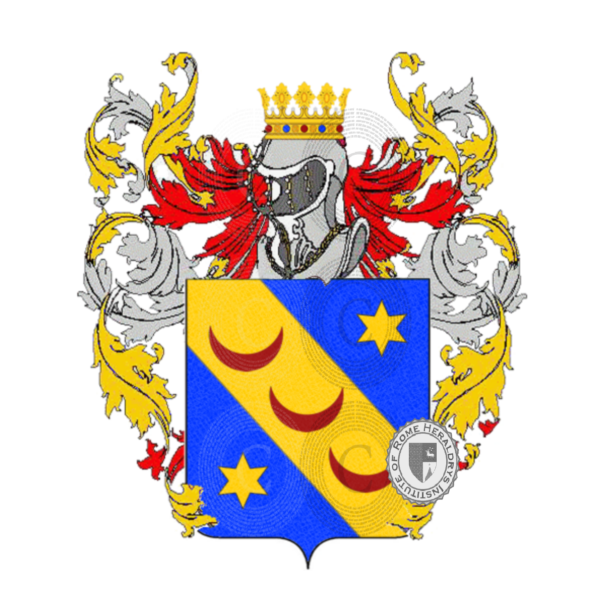 Escudo de la familiaVenturi, di Ventura,Venturi Borgognini,Venturi Gallerani