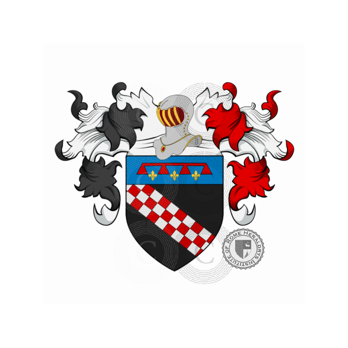 Escudo de la familiaPiacentini, Piacente,Piacentin,Piacentina,Piasentin