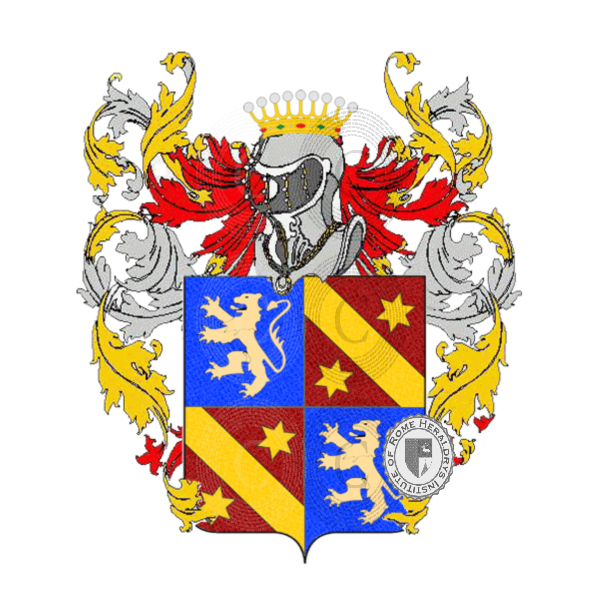 Wappen der FamilieManfrin, Lamberti,Manfrim,Manfrinato,Manfrinatto,Manfrinetti