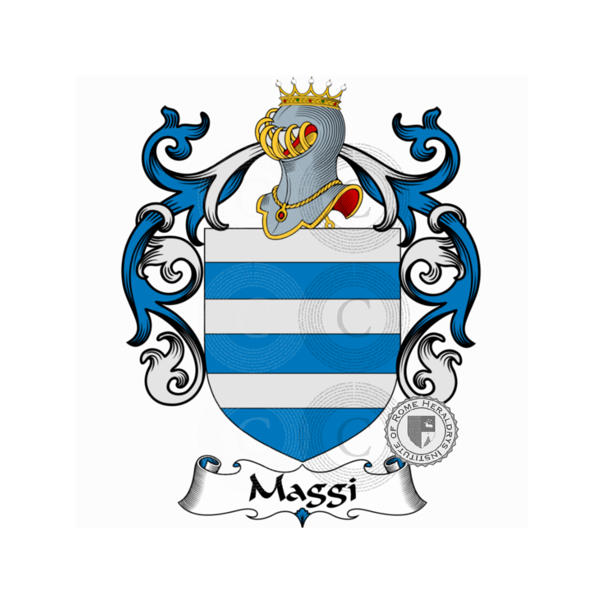 Escudo de la familiaMaggi, Maddi,Madius,Maggi-Via,Magi