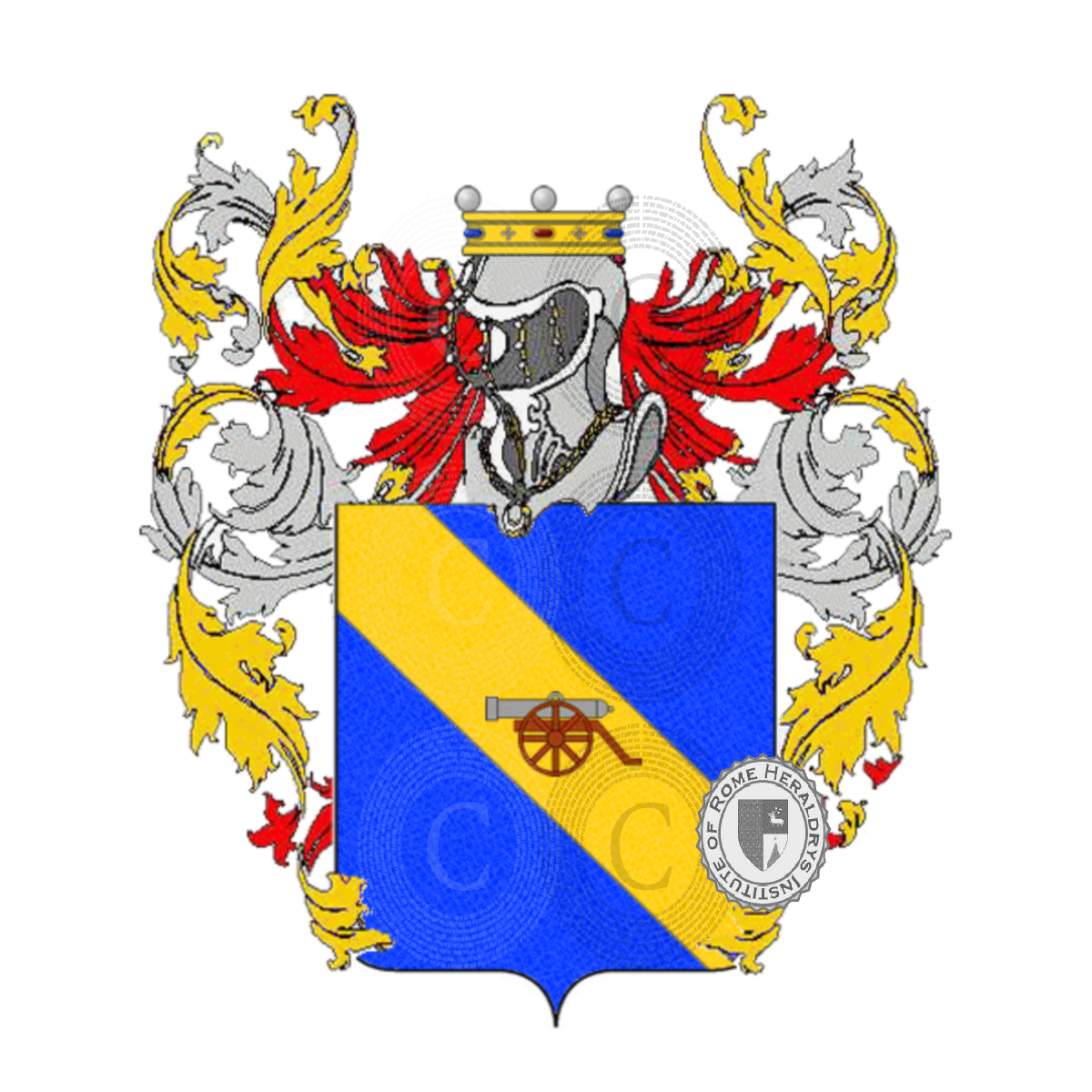 Coat of arms of familytrequadrini    