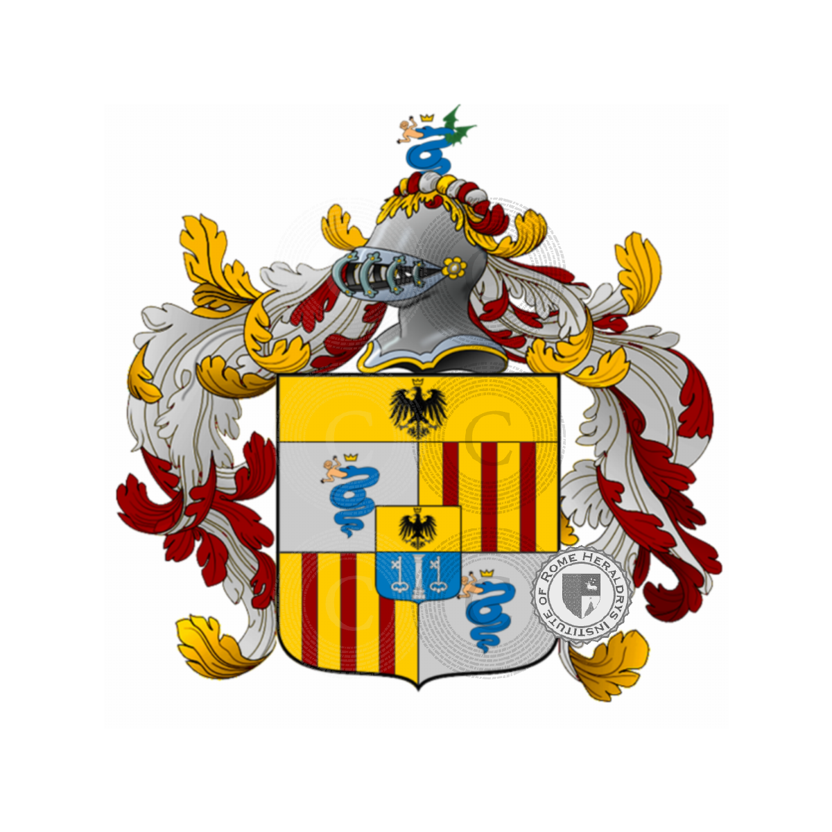 Wappen der Familievisconti d'aragona