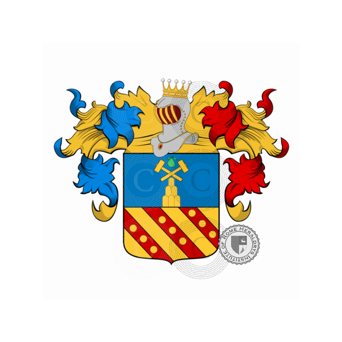 Wappen der FamiliePeri, Benvenuti Peri,Peri Calcinaioli