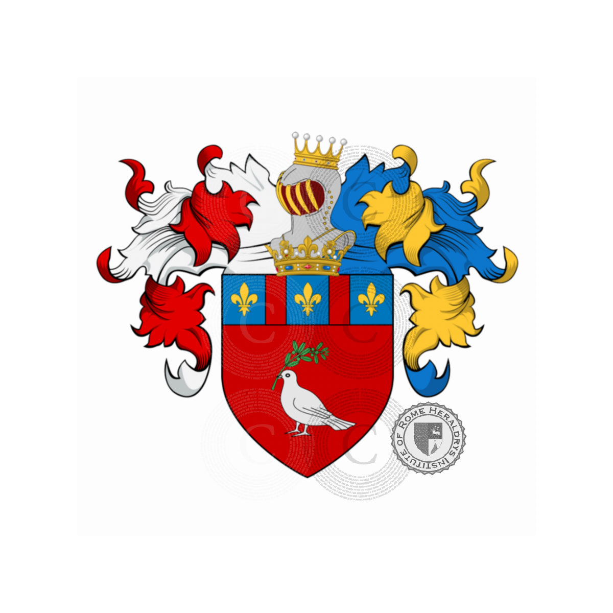 Wappen der FamiliePanfili, Pamfili, Pamphili (Lazio, Umbria, Veneto, Emilia)