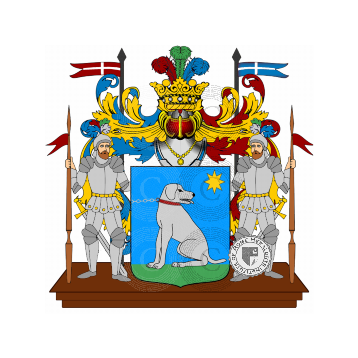 Escudo de la familiaCorsi, di Corso