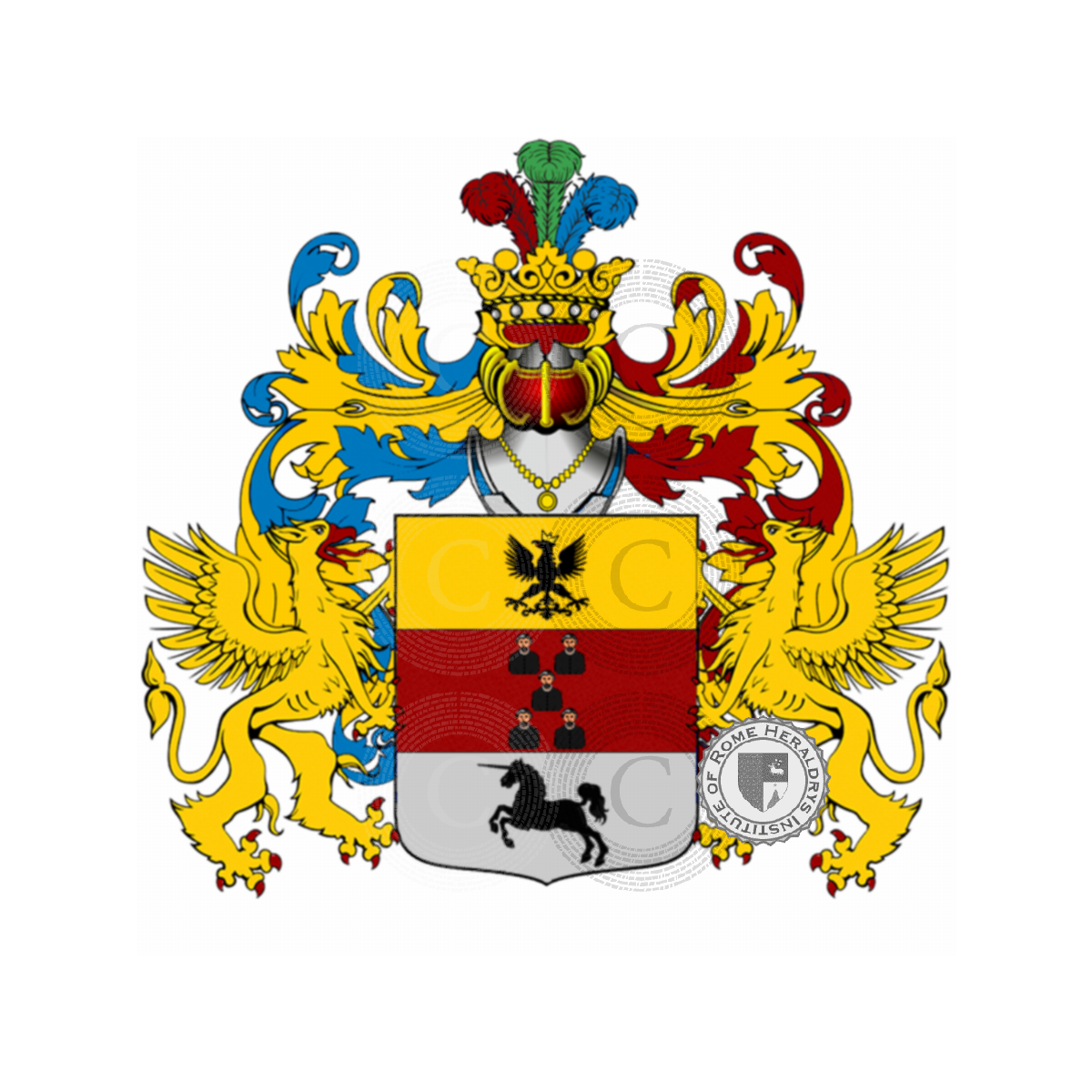 Wappen der FamilieChinelli, Chinellil,Chinello