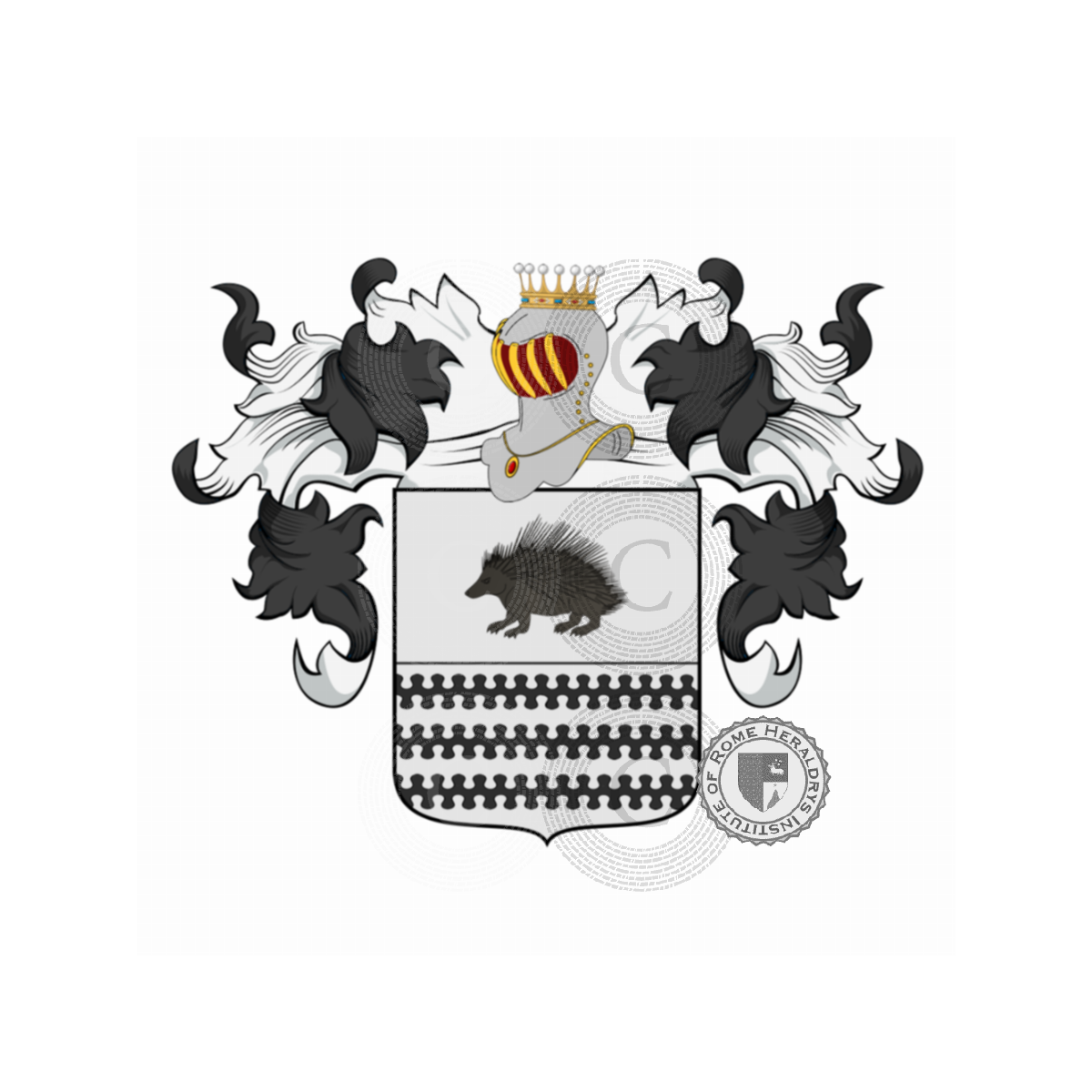 Coat of arms of familyRizzo, de Ritiis,Ricci,Riccio,Riccioli,Ritis,Rizzi,Rizzoli,Rizzolo
