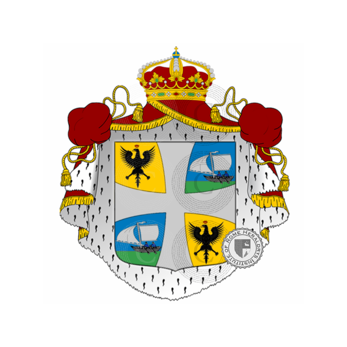 Escudo de la familiaGiovanelli, Giovanelli zu Gerstburg,Giovannelli