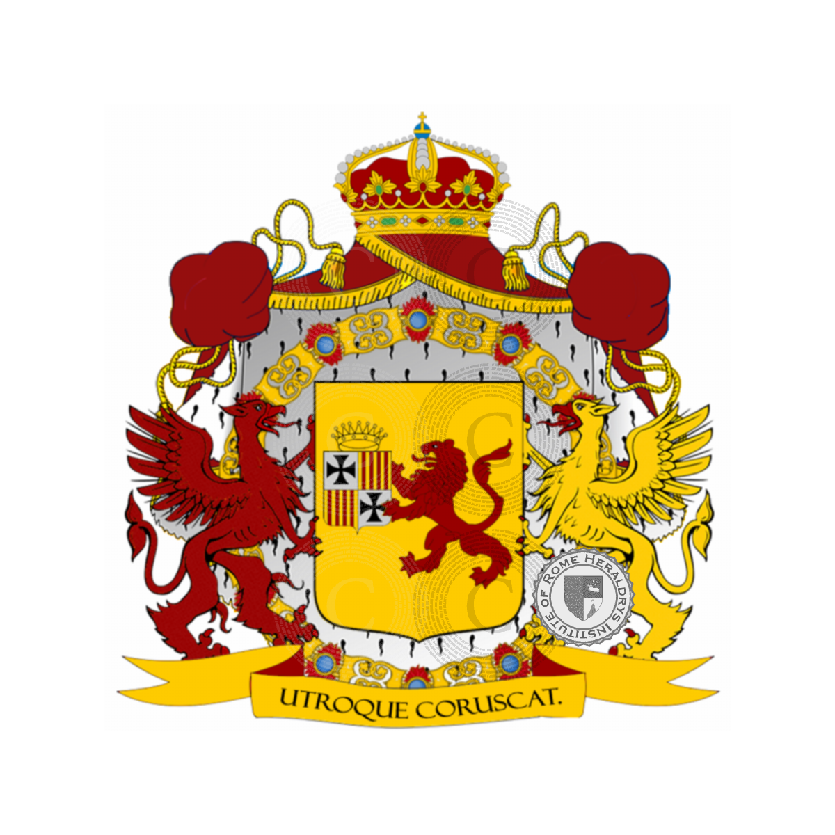 Coat of arms of familyMilana o  Milano Franco D'Aragona, Milano