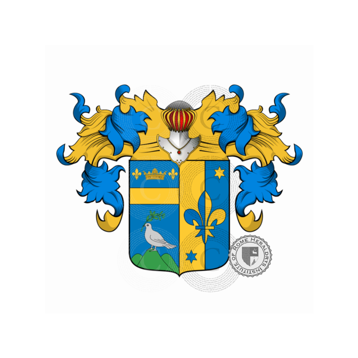 Escudo de la familiaMassari Zavaglia, Massari Zavaglia,Zavagli,Zavagli Ricciardelli