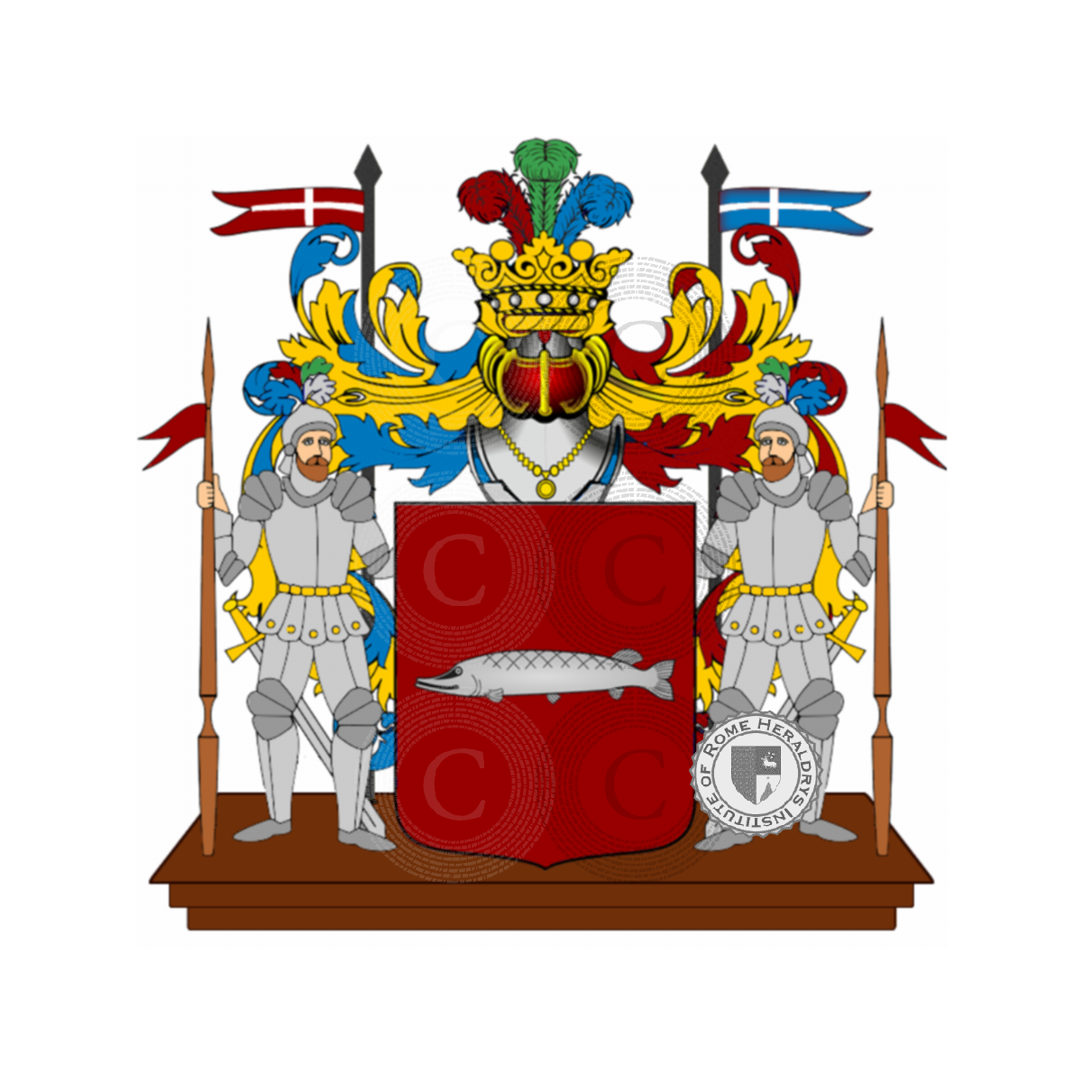 Coat of arms of familydal pesce