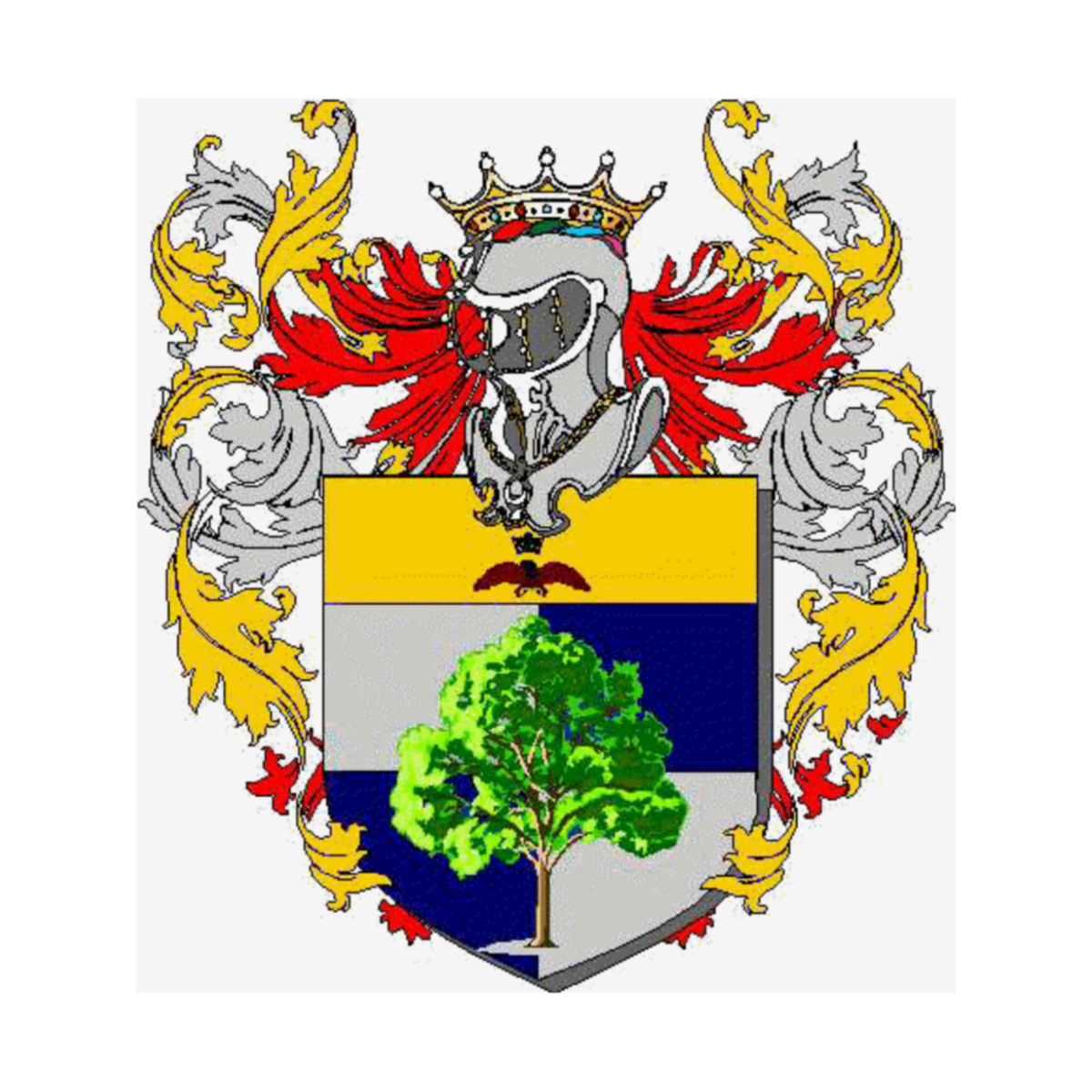 Wappen der FamilieCadolino, Falcó de Belaochaga,Falcò Pio