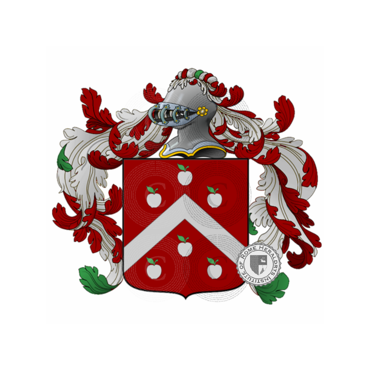 Escudo de la familiaPomelli, Pomedelli,Pomella