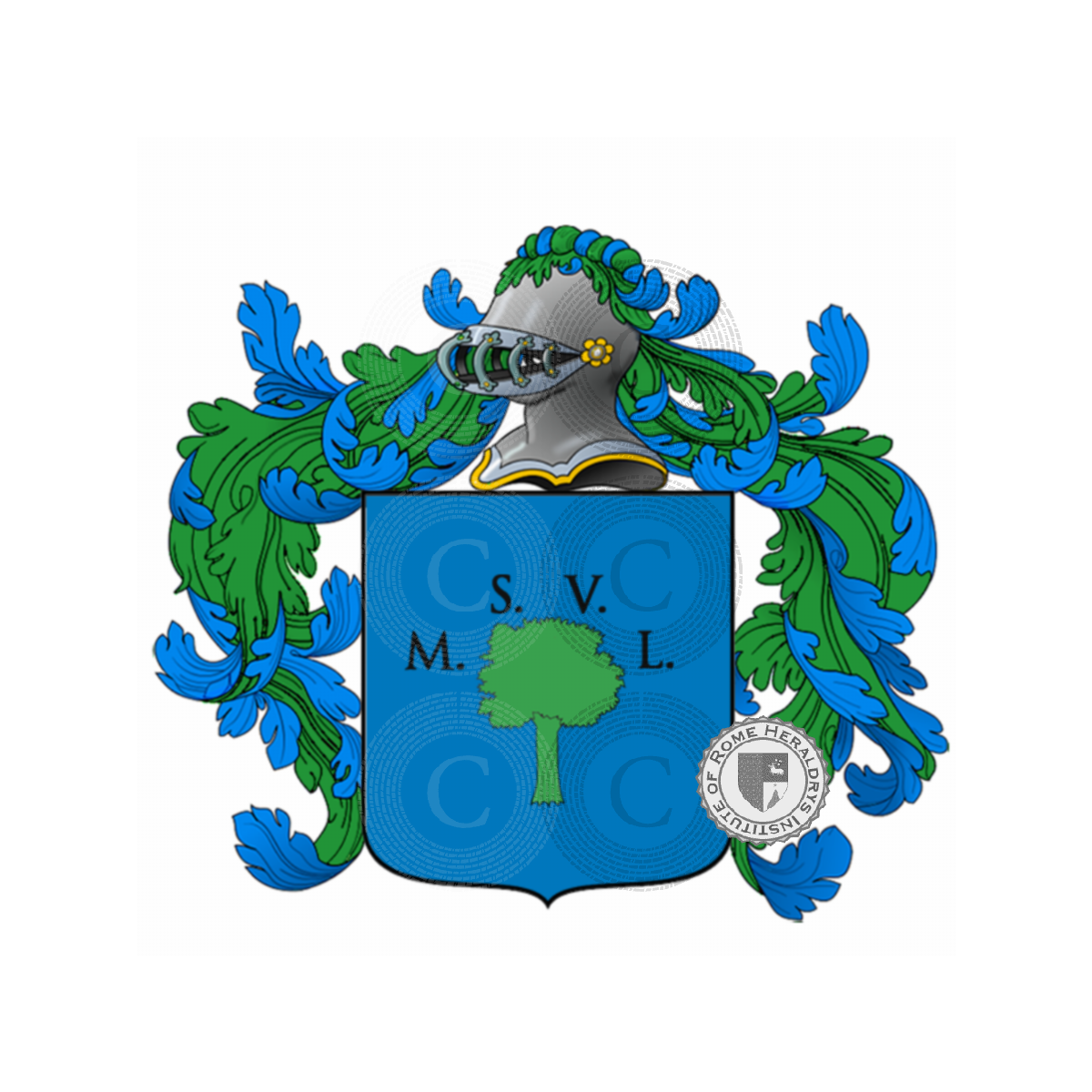 Coat of arms of familyrocci cerasoli