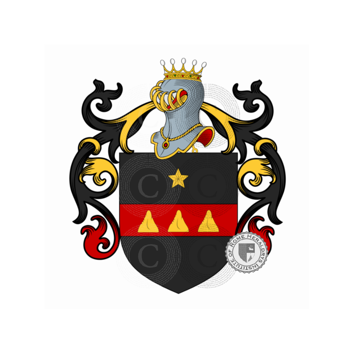 Coat of arms of familyTaddeo, Taddei,Tadeo